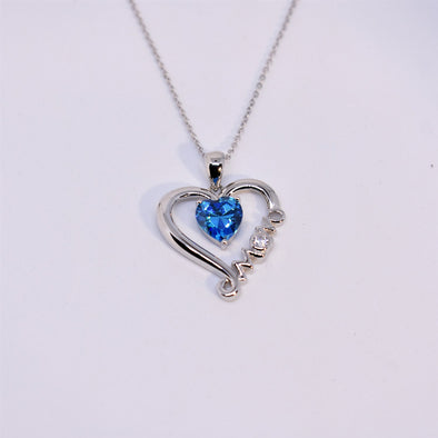 925 Sterling Silver 'Moms Love' Necklace